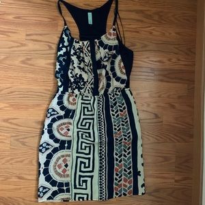 Jaloux Racer Back Silk Dress